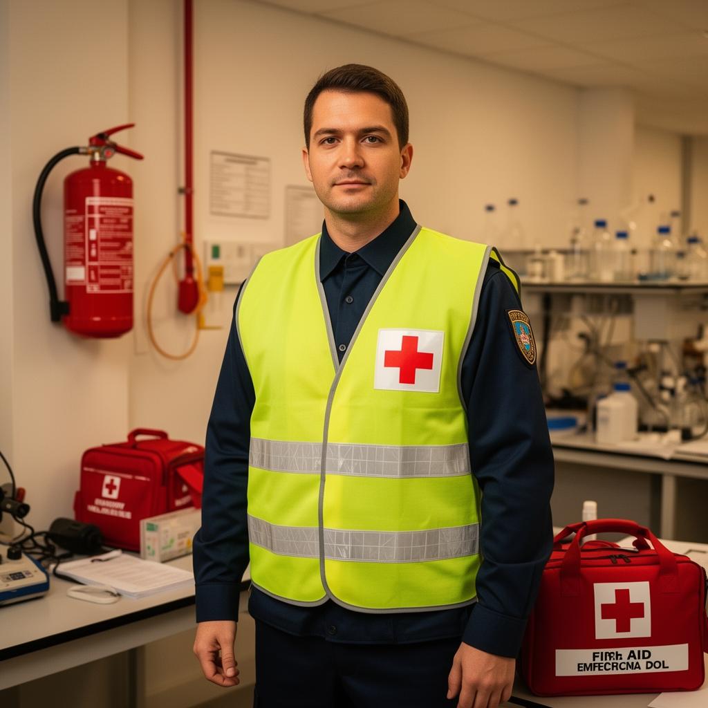 Ersthelfer-Bereitschaft im Labor